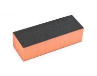 Блок для шлифовки ногтей черно-оранжевый