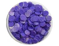 Фигурки круглые с рисунком фиолетовые