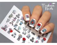 Слайдер-дизайны для ногтей Fashion nails №182