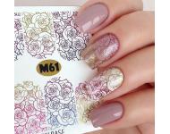 Слайдер-дизайны для ногтей Fashion nails №61m